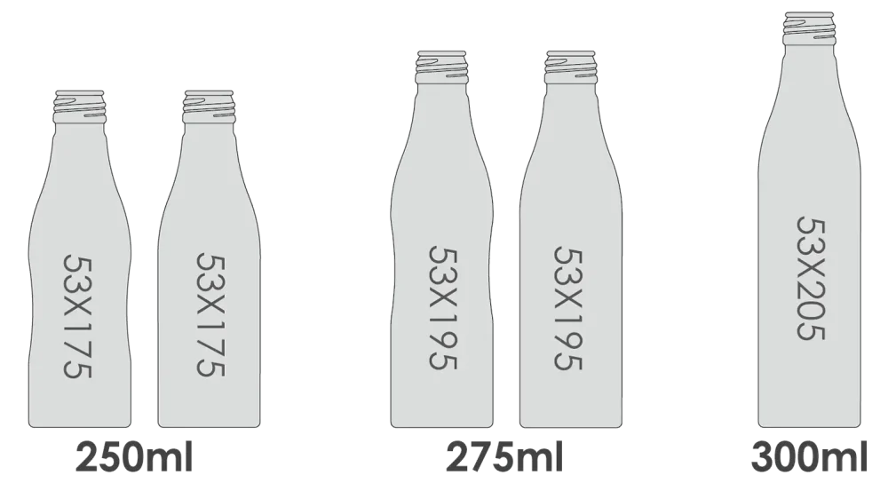 Алюминиевые бутылки для газировки