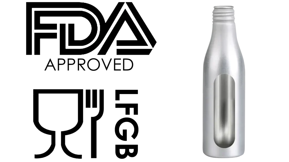 Внутреннее покрытие алюминиевых бутылок для газировки