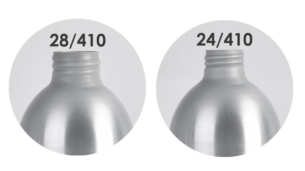 Botella de spray de aluminio