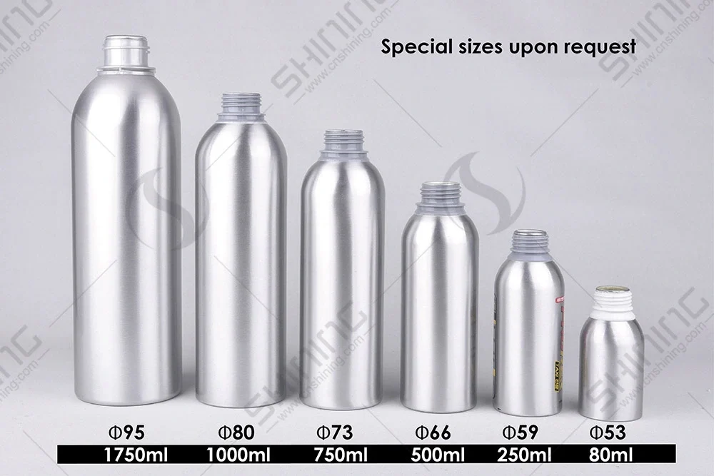 Botella de vodka de aluminio