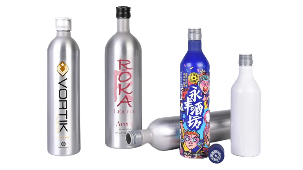 Печать и отделка алюминиевых винных бутылок