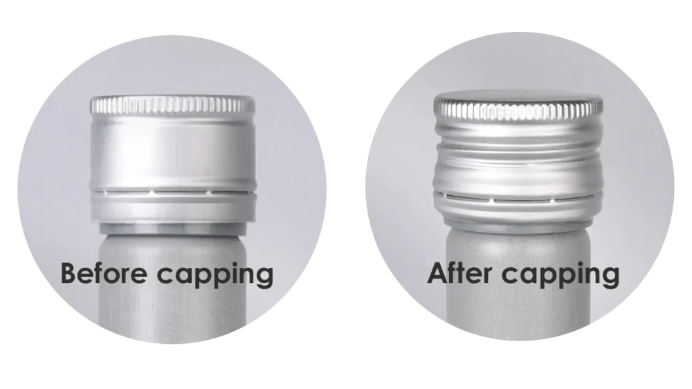 Алюминиевая крышка для винной бутылки и наполнитель