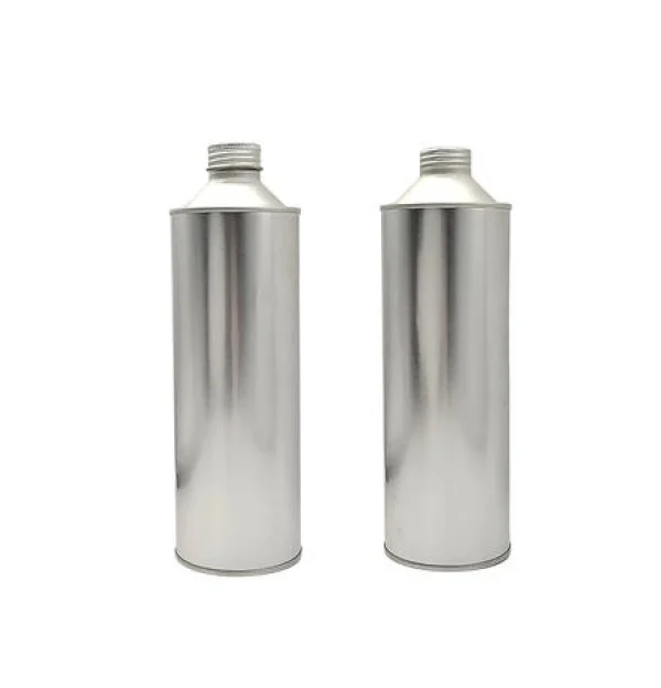 علب معدنية ذات غطاء مخروطي