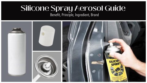 Silicone spray aerosol can