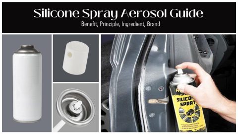 Lata de aerossol em spray de silicone