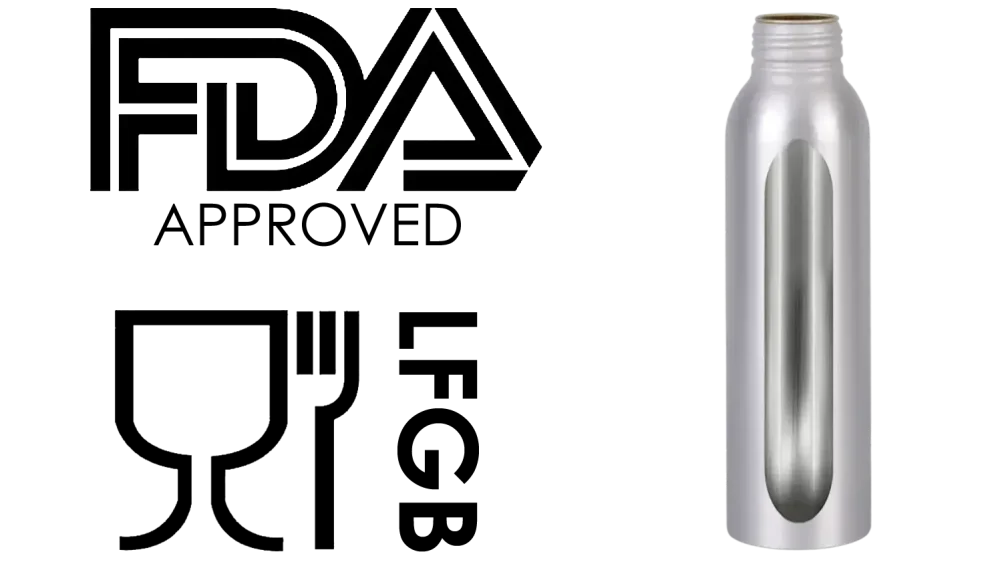 Botella de aluminio Smartwater de 500 ml