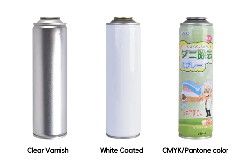 Steel Aerosol Can Printing Options