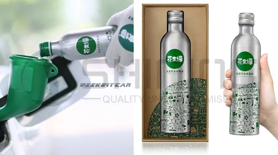 Алюминиевая бутылка для присадок к бензину