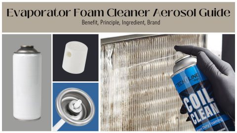 evaporator foam cleaner aerosol can