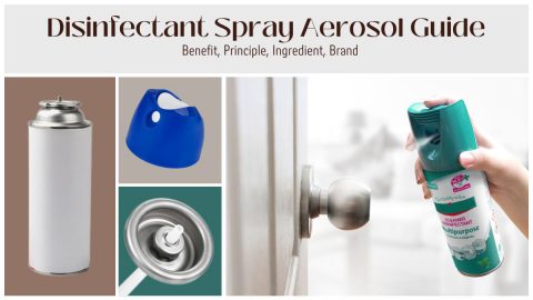 disinfectant spray aerosol can