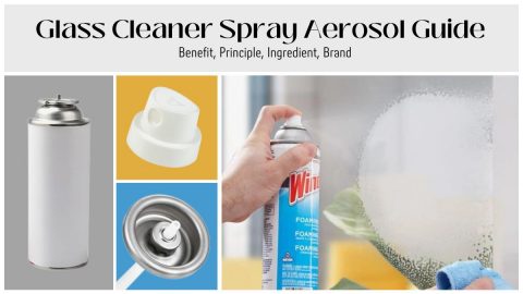 glass cleaner spray aerosol can