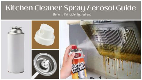 lata de aerosol limpiador de cocina